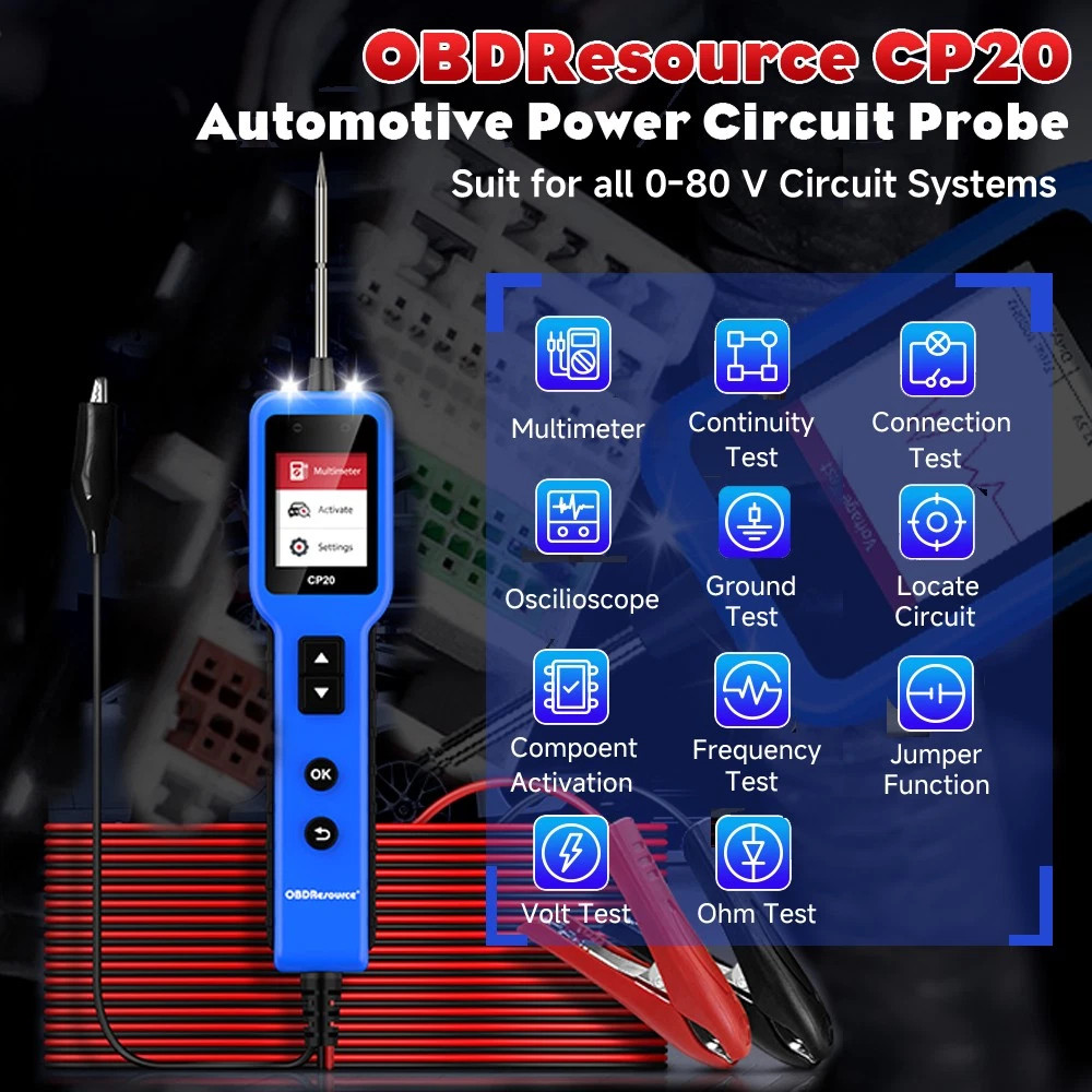 CP20 Automotive Car Multimeter Professional Electrical Testing Tool
