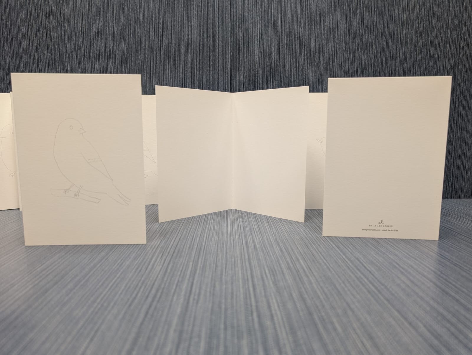 Set of 8 x Emily Lex Studio Paintable Watercolor Notecards 5"x7" Sketches Inc.