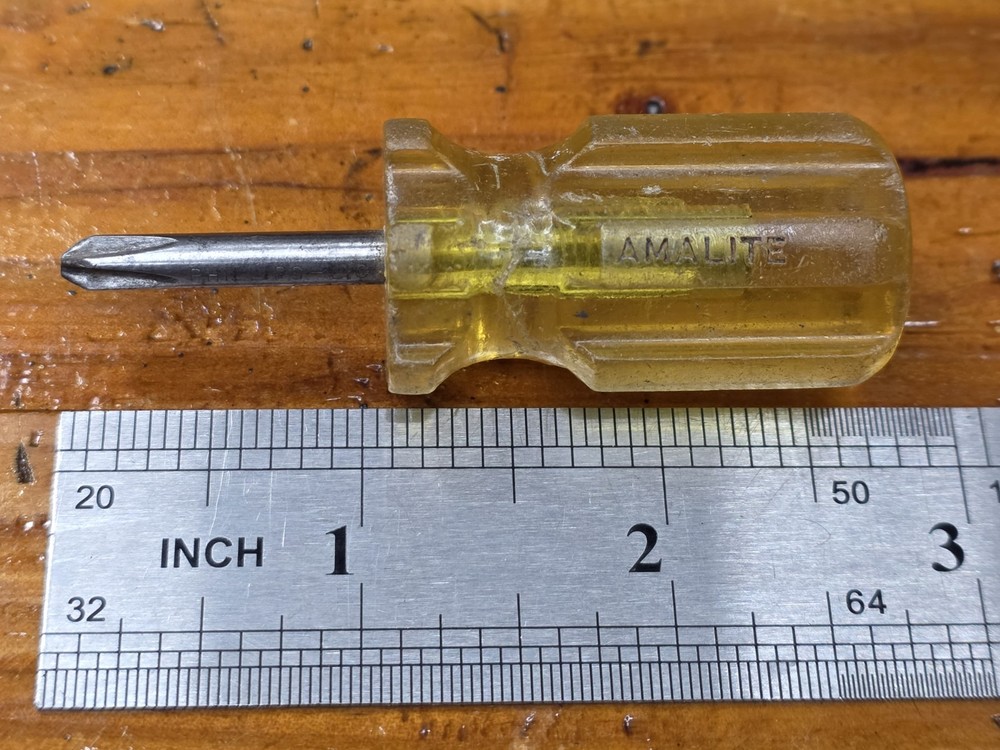 Vintage AMALITE Stubby Phillips Screwdriver