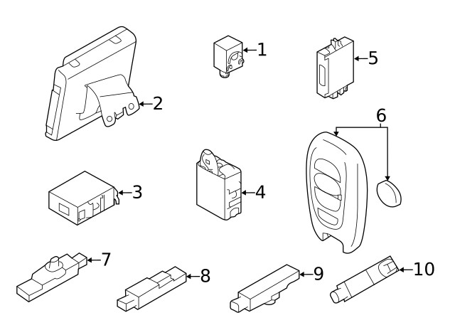 Genuine Subaru Warning Buzzer 88021AL00A