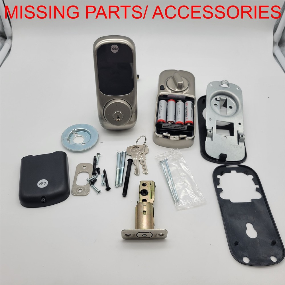 Yale Assure Deadbolt Lock with Touchscreen, Satin Nickel Door Lock *NO MODULE*
