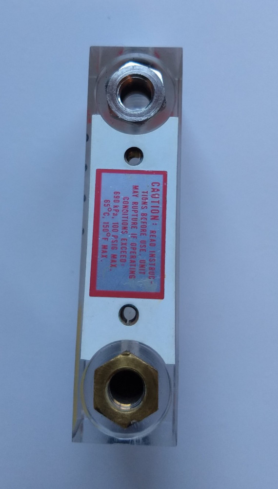Dwyer Series VFA Visi-Float 0-50cc/min Water Flow Meter
