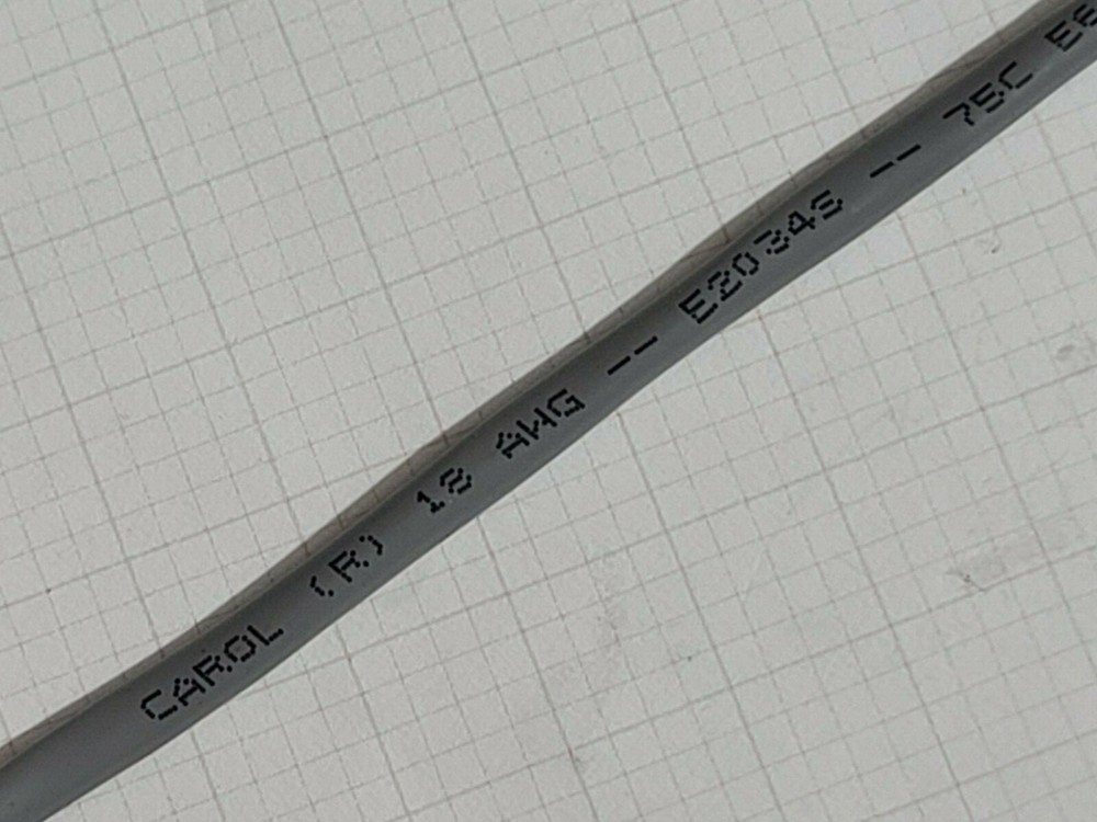 Carol E2034S 18/4C Shielded Bare Copper Sound/Security Cable Riser Gray /50ft