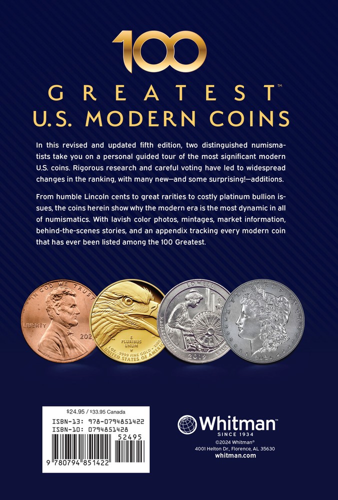 100 Greatest United States Modern Coins (6X9)