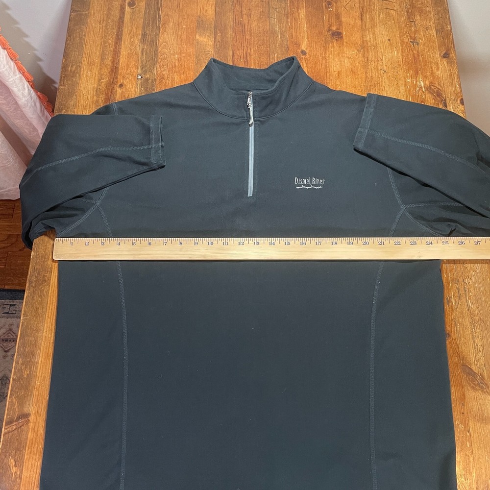 Peter Millar Jacket Mens Large Black Pullover 1/4 Zip Element Dismal River Golf