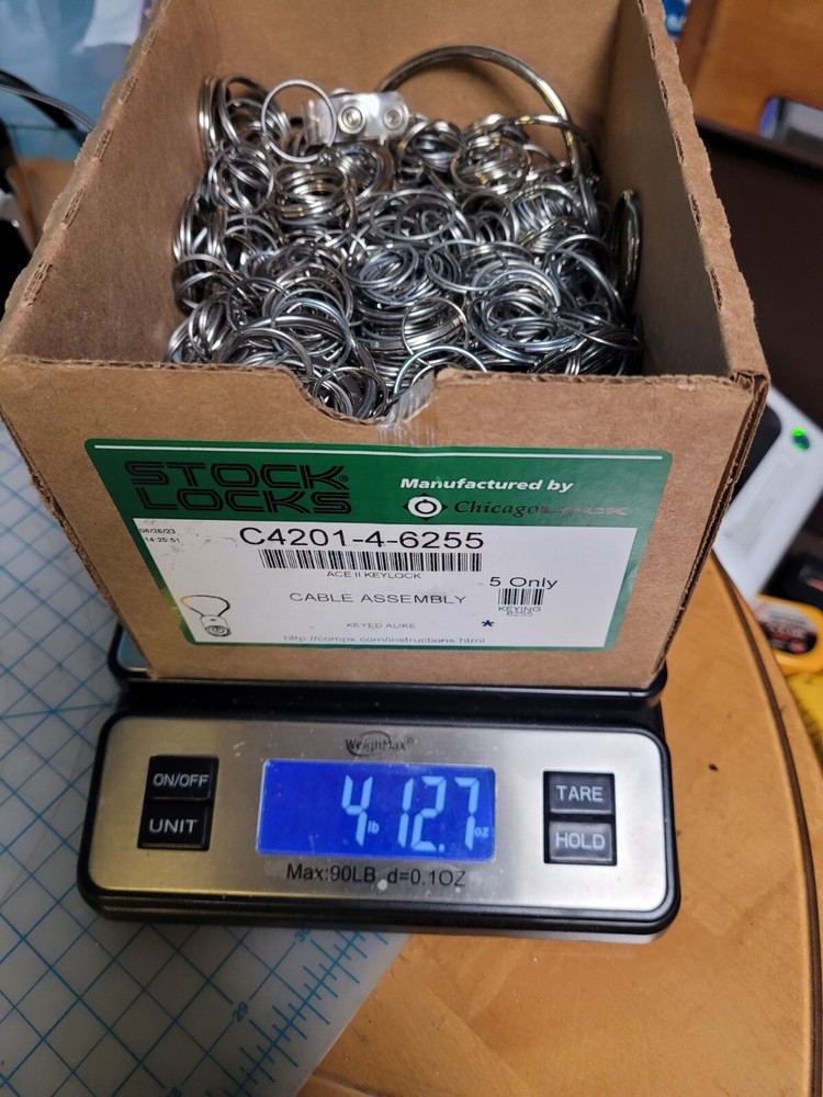 Lot 1000+ pc Split Rings Various Sizes Almost 5 Lbs!!! Keyrings Keychains