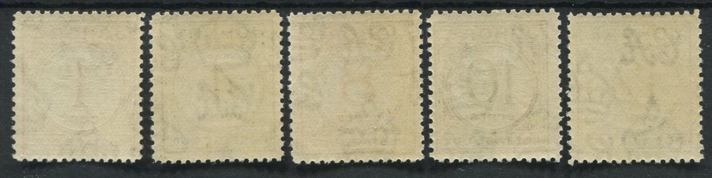 MALAYA JOHORE 1938 D1/D5 LIGHTLY HINGED