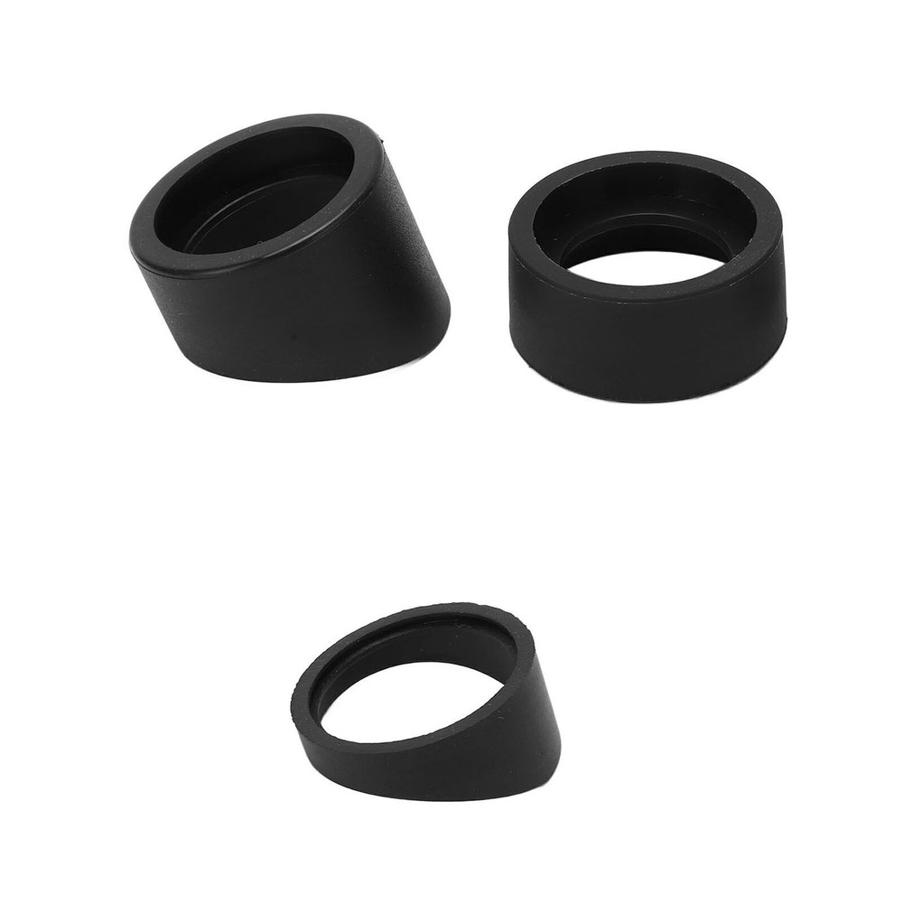 3pcs Microscope Eyepiece Eyeshields Soft Rubber Eyepiece Covers for AmScope SW