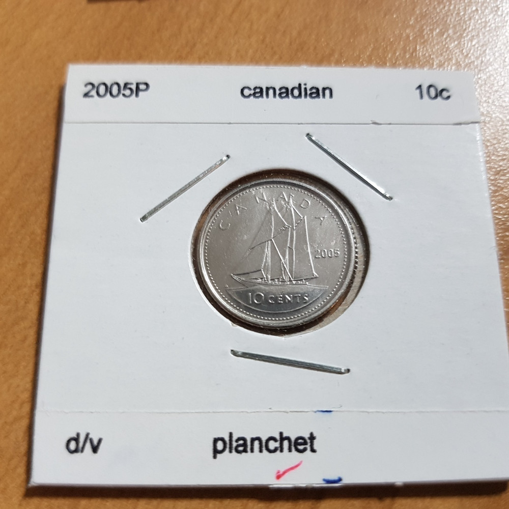 * 2005p * Canada  * Georges VI * 10 cents *planchet *unknown.