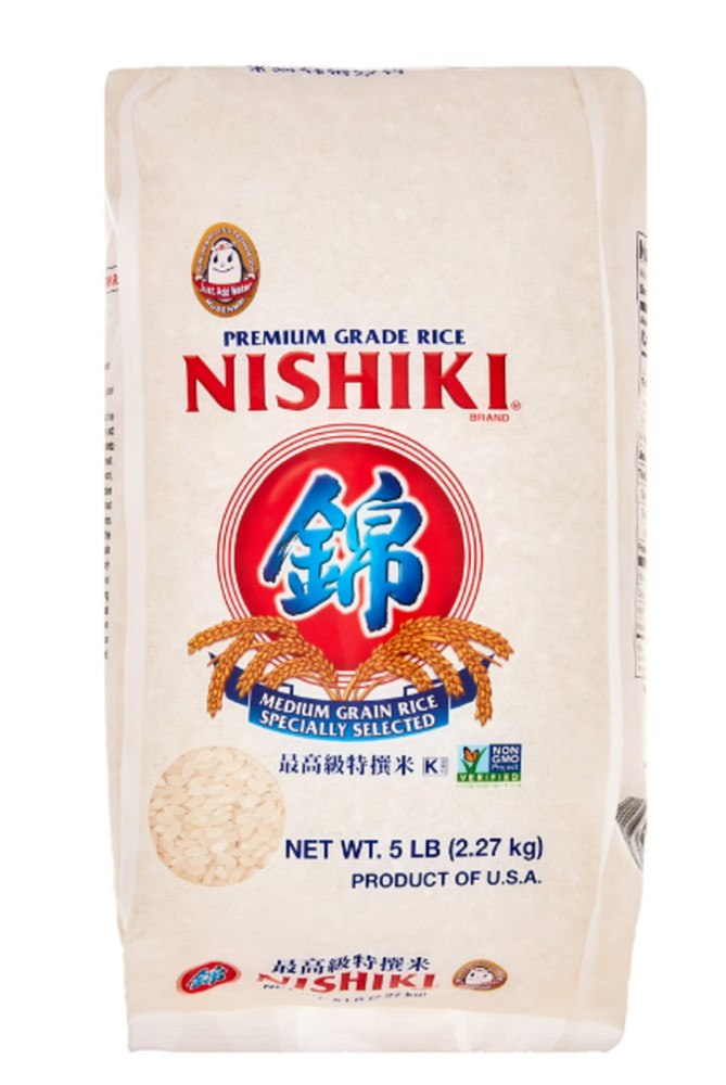 Nishiki Medium Grain Rice, 5 lb Bag Kosher Certified