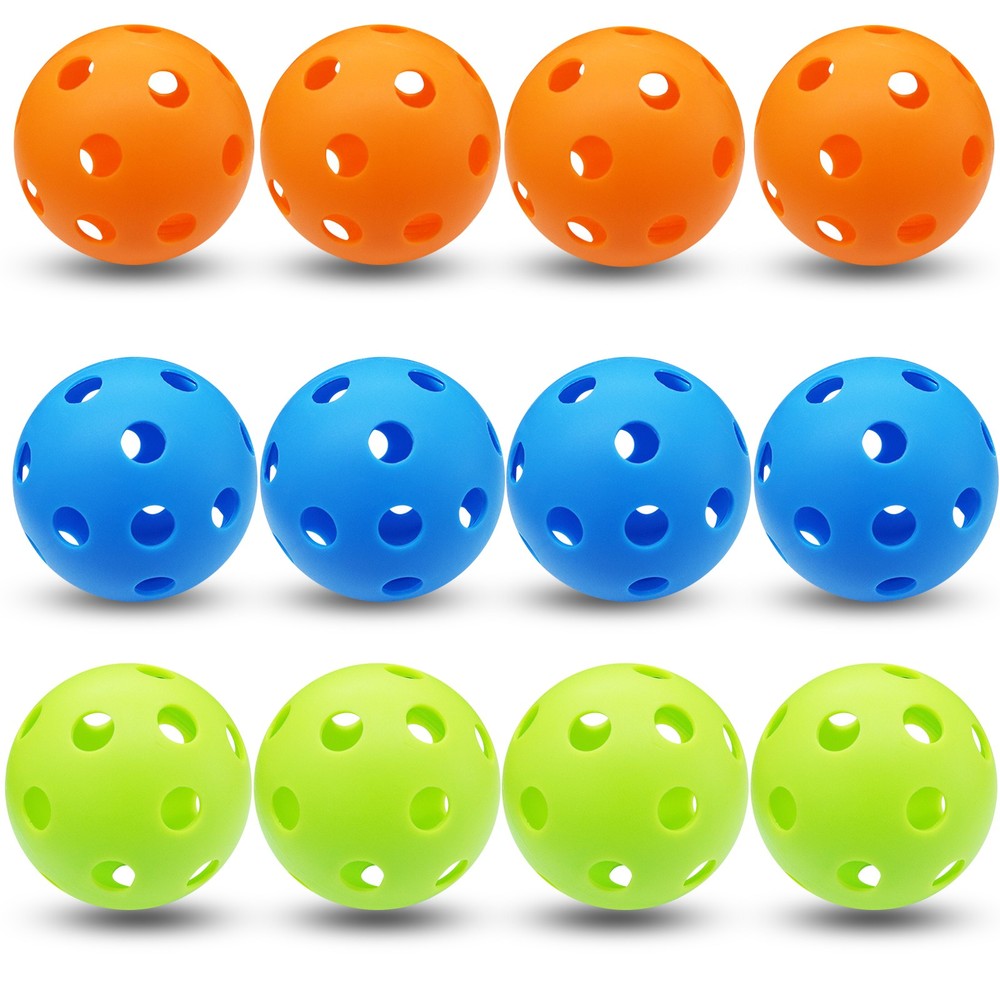 12X Baseball Practice Balls Plastic Training Balls Lightweight Baseball Softball