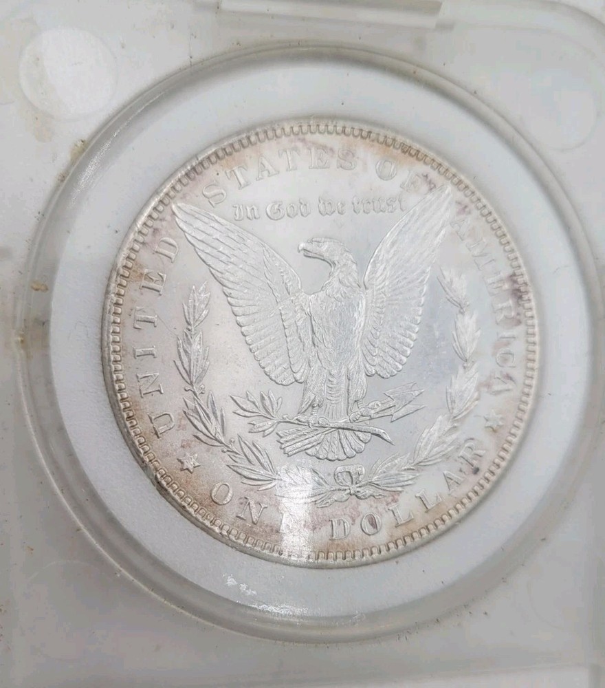 1886 Morgan Silver Dollar – Mint State – 90% Silver – Encapsulated