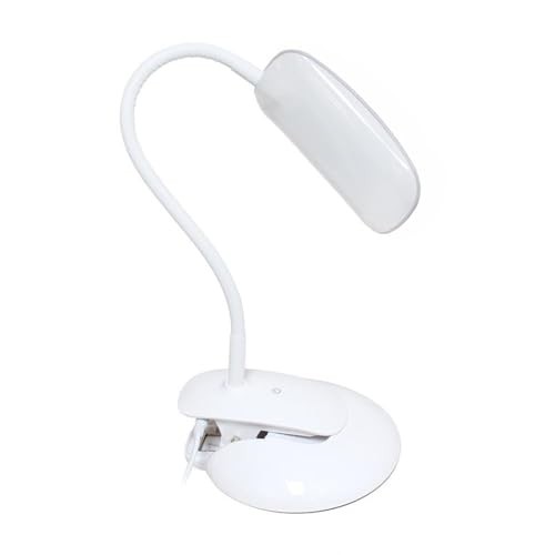 LD2021-GRY Flexi Rounded Clip Light LED Desk Lamp Gray