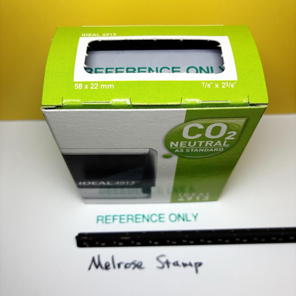 Reference Only Rubber Stamp Green Ink Self Inking Ideal 4913