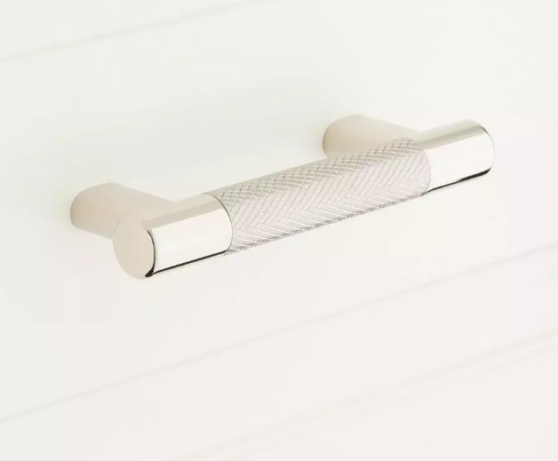 5-1/8" Jerico Cabinet Pull - Polished Nickel/Stainless Steel