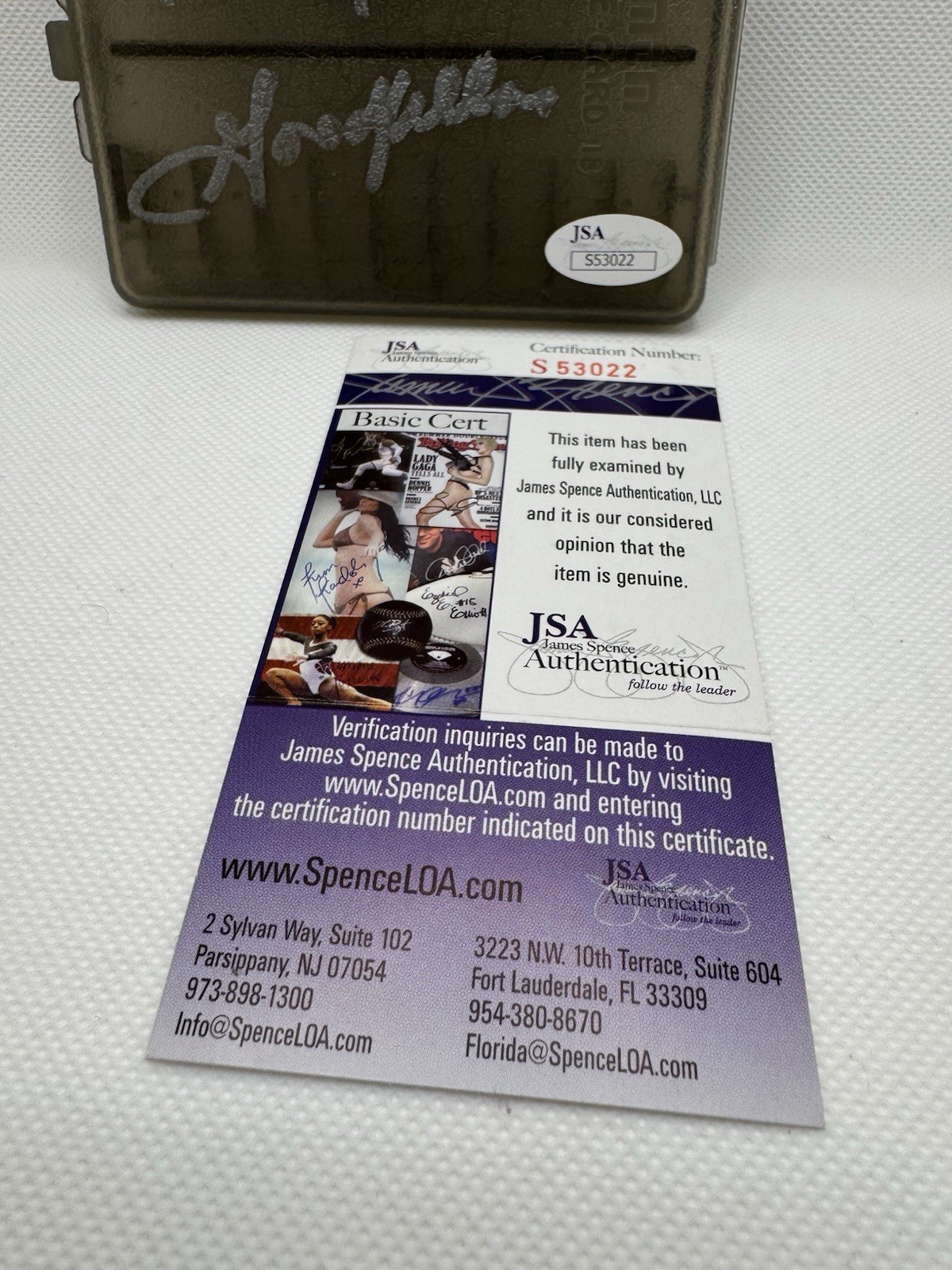 HENRY HILL Goodfellas Signed Autograph Bullet Case JSA COA Mob Gangster