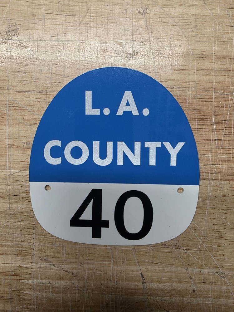 LA COUNTY 40 FIRE HELMET SHIELD
