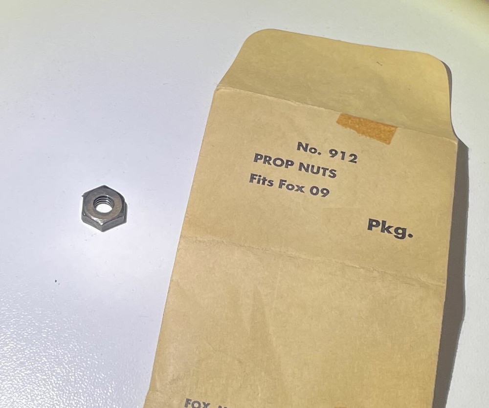 Fox Prop Nut for Fox 09 RC / Control Line Engine - New