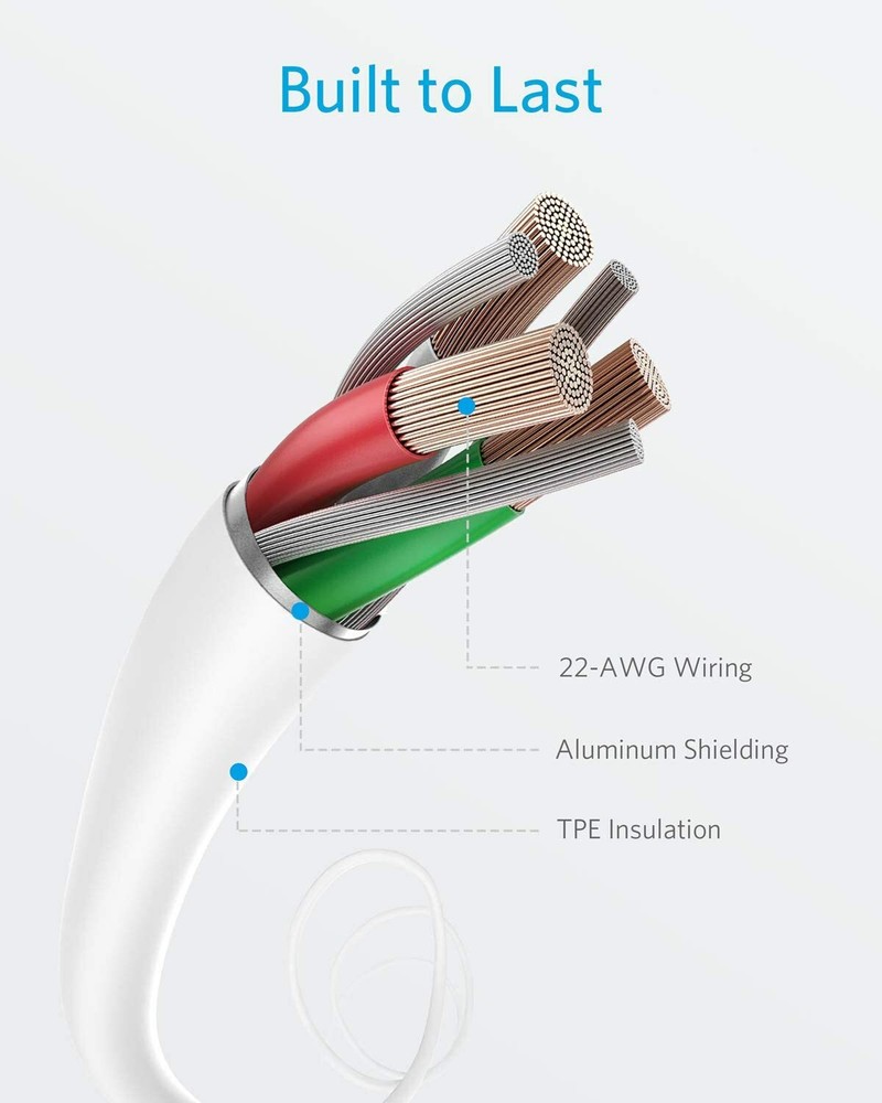 Anker Powerline II Lightning Cable USB Charging/Sync MFi-Certified for iPhone 11