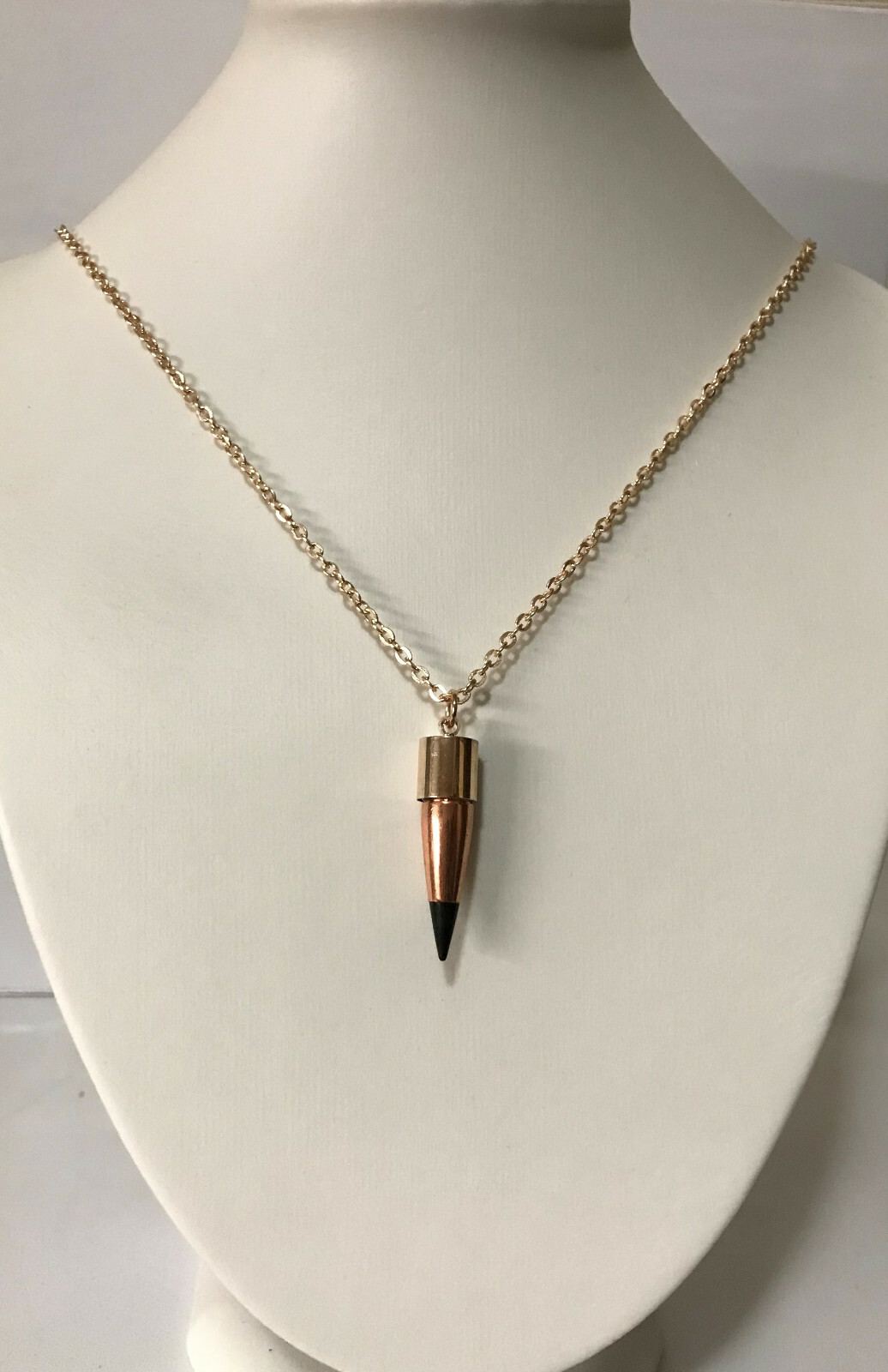 .308 HOGSTOOTH Rose Gold Necklace ~ Veteran Made ~