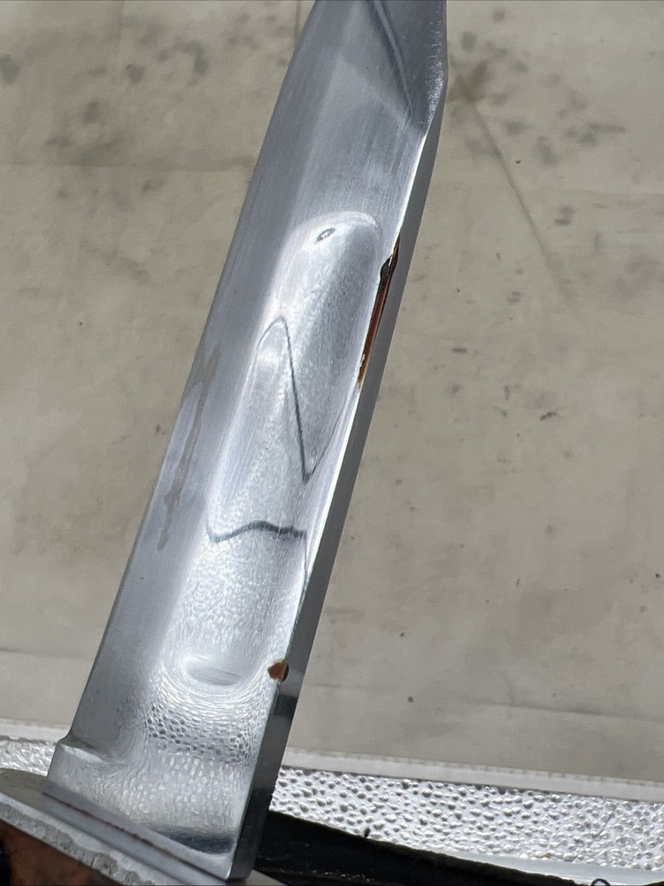 WW2 US Kabar Commando Fighting Knife With Leather Sheath (FF607