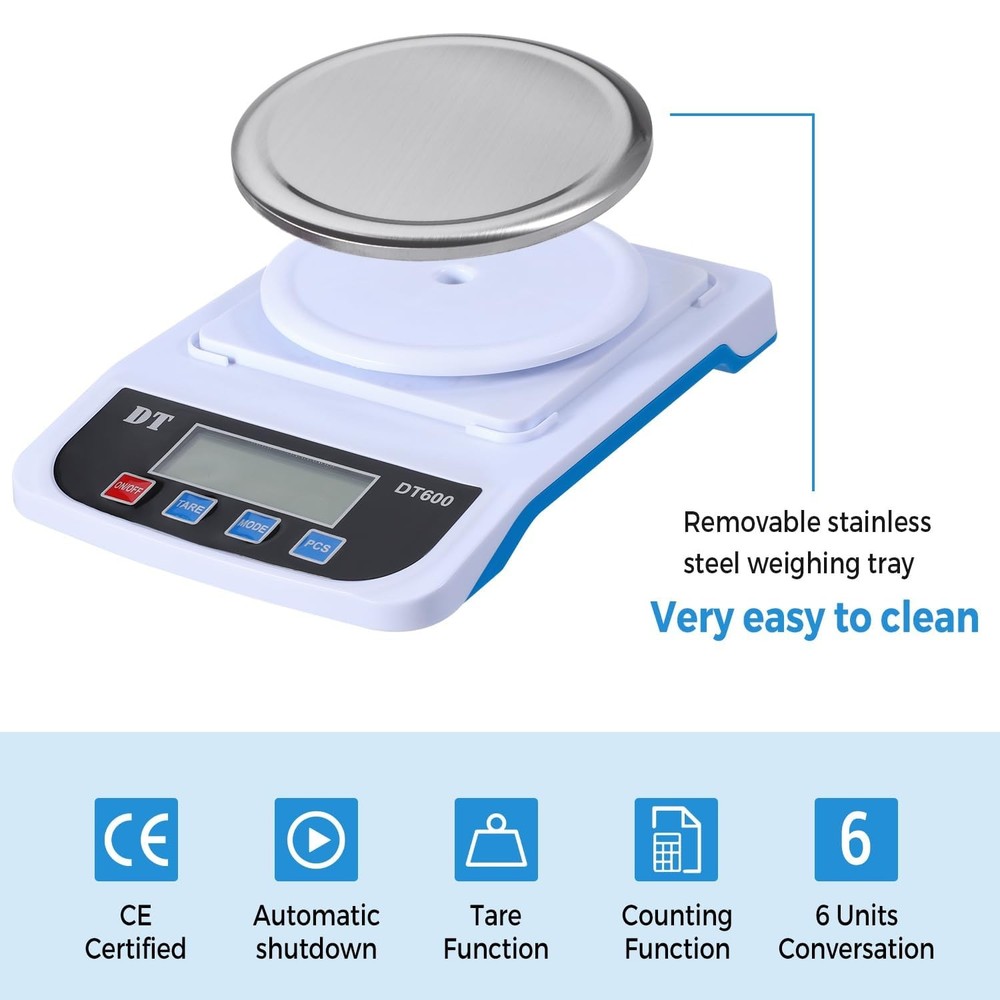 Digital Lab Scale Analytical Balance1000g/0.01g Precision Electronic Scale LCD