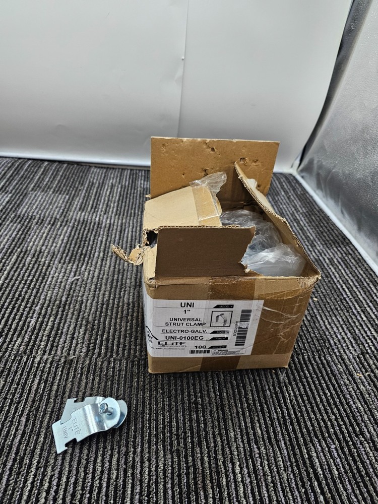 (QTY 100) ELITE COMPONENTS UNI-0100EG 1″ UNIV PIPE CLAMP EG