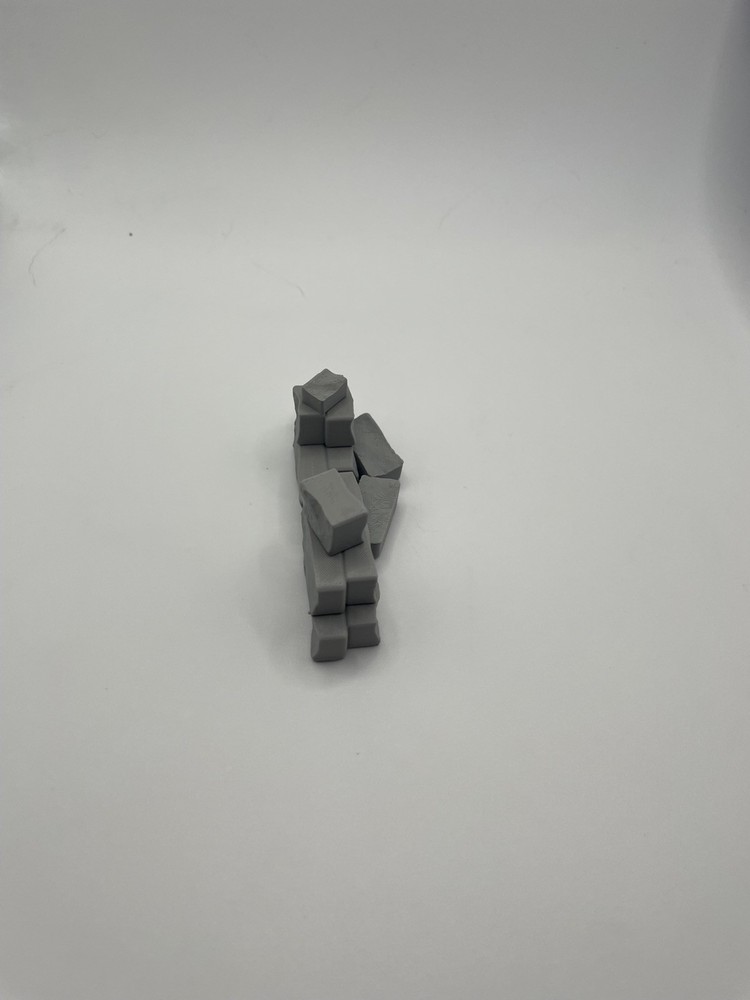 Wall Ruins Terrain 3pc dnd/pathfinder/war hammer/wargaming/rpg
