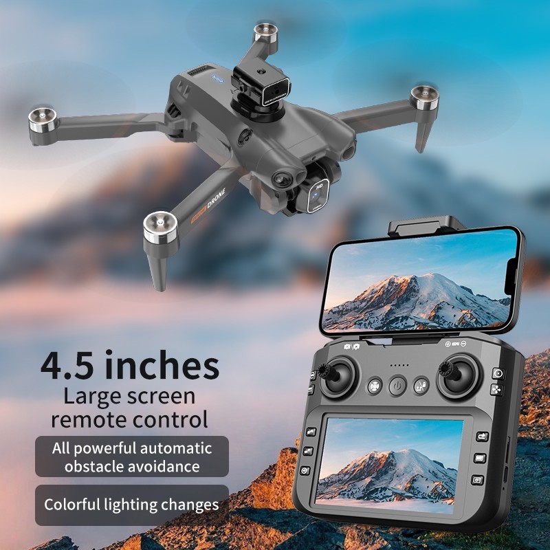 Foldable Quadcopter Drone | Brushless Motors, Large Display Remote Control