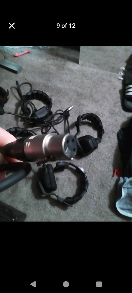 Eartec TCS Wired Intercom System 6 Ultra Headsets + Power Station + Case Used