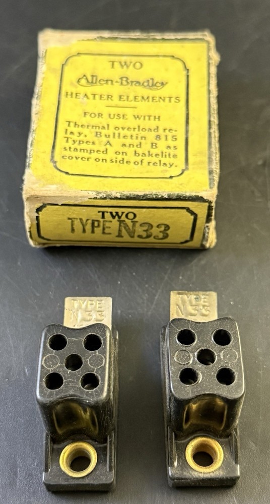 TWO Allen-Bradley HEATER ELEMENTS Vh8