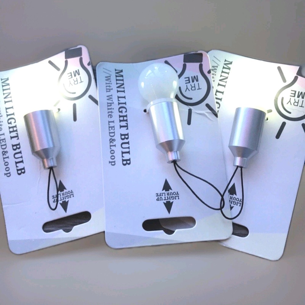 Mini Bulb Keychains Set Of 3