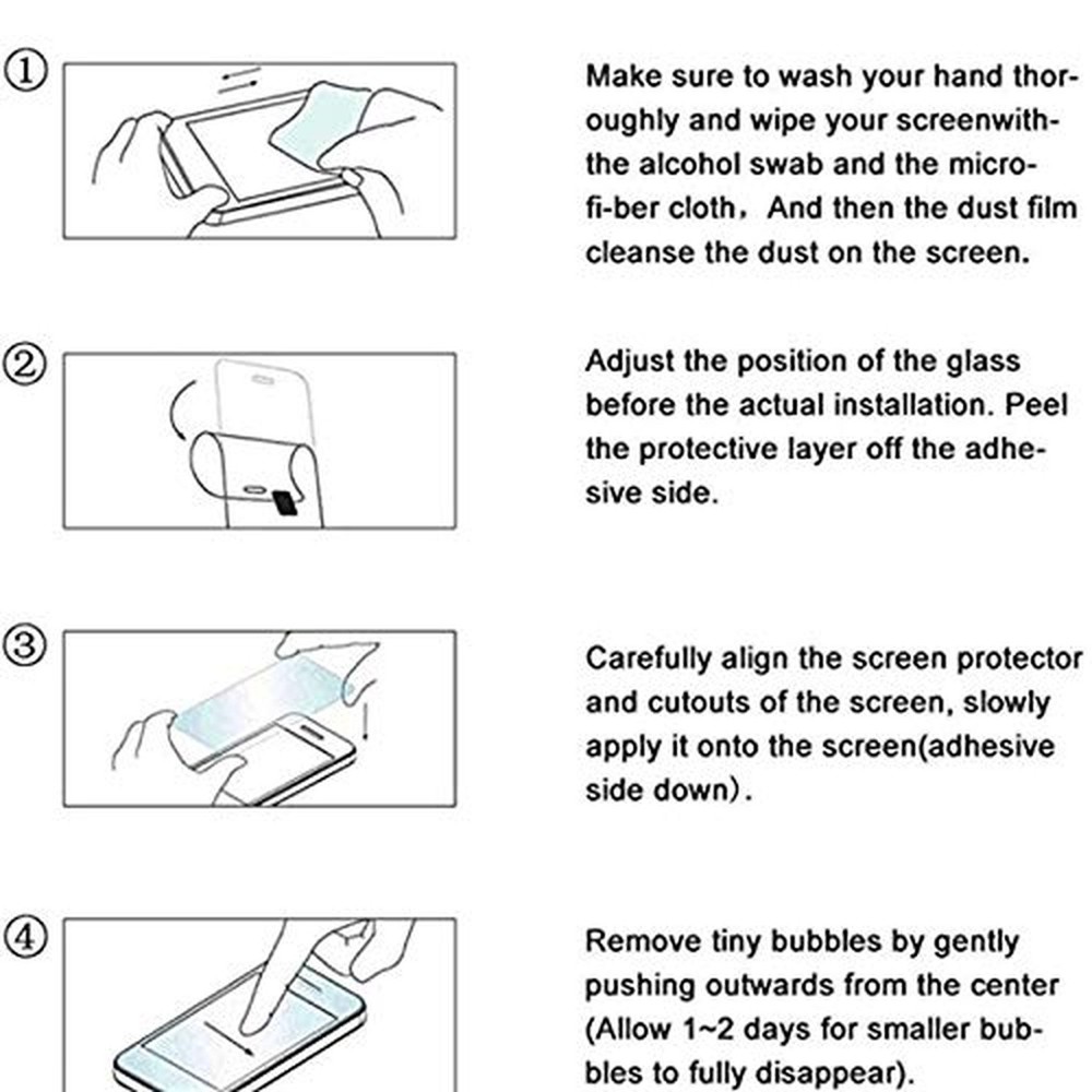 for OnePlus 8 Screen Protector Tempered Glass, 3D Curved Full Coverage Scratc...
