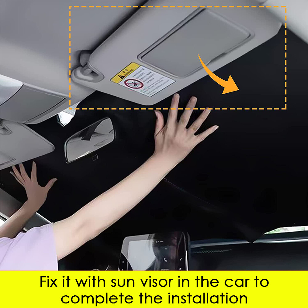 Car Windshield Sun Shade Window Sunshade Visor UV Block Protector American Flag