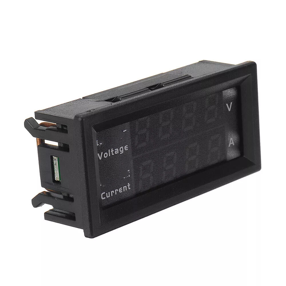 2x M4430 DC 200V Digital Voltmeter Ammeter LED Display Voltage Amp Panel Meter