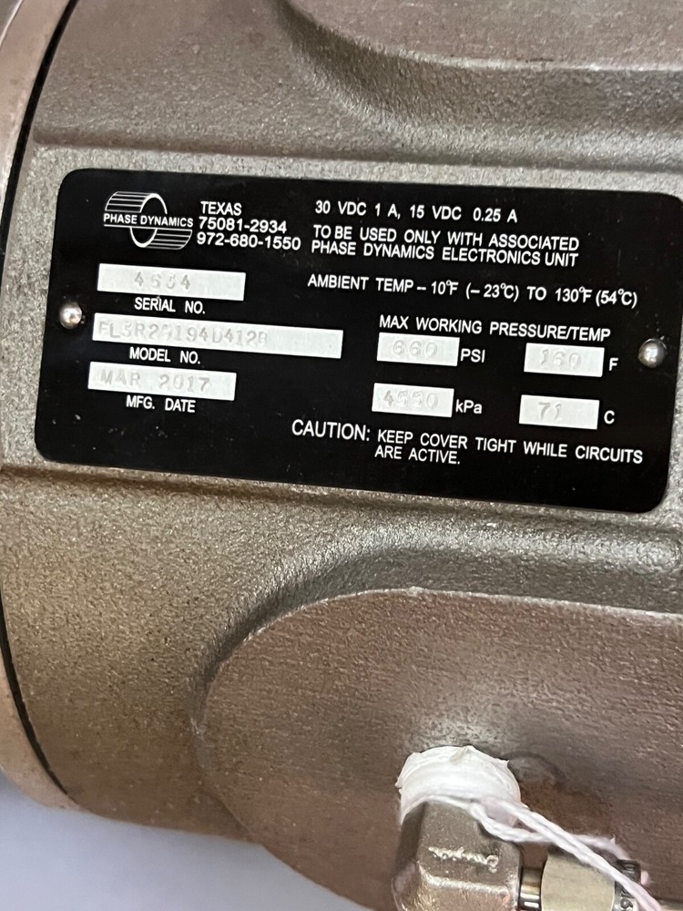 PHASE DYNAMICS FL3R25194D412B WATER-CUT ANALYZER