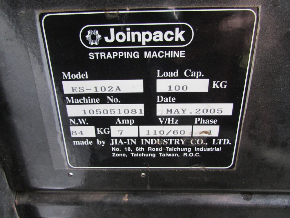 Joinpack Strapping Machine Model ES-102A Poly Chem PC120