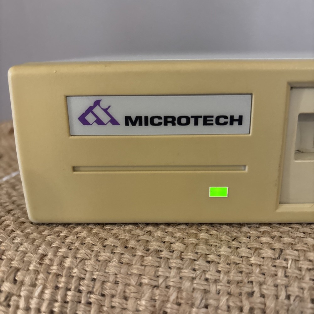 Vintage Microtech External Tape Drive - Turns On ***Untested