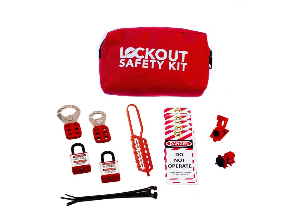 Zing Green Products 7149 Basic Electrical Lockout Tagout Kit with Hasps, Safe...