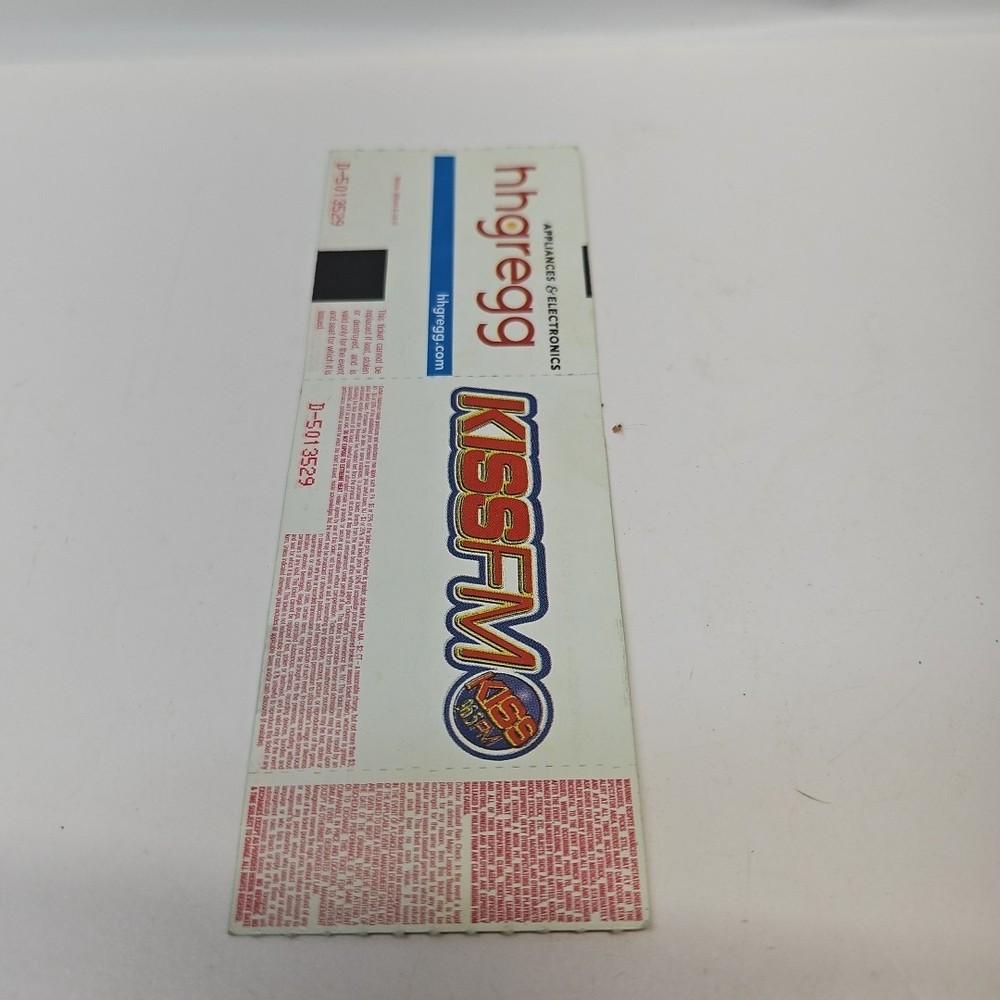 Kiss Concert Ticket 2004 Blossom Music Center