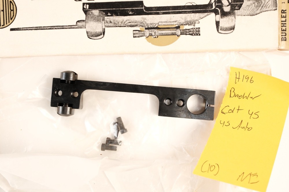 H196 Buehler Scope Mount Base Colt 45 Auto 1911