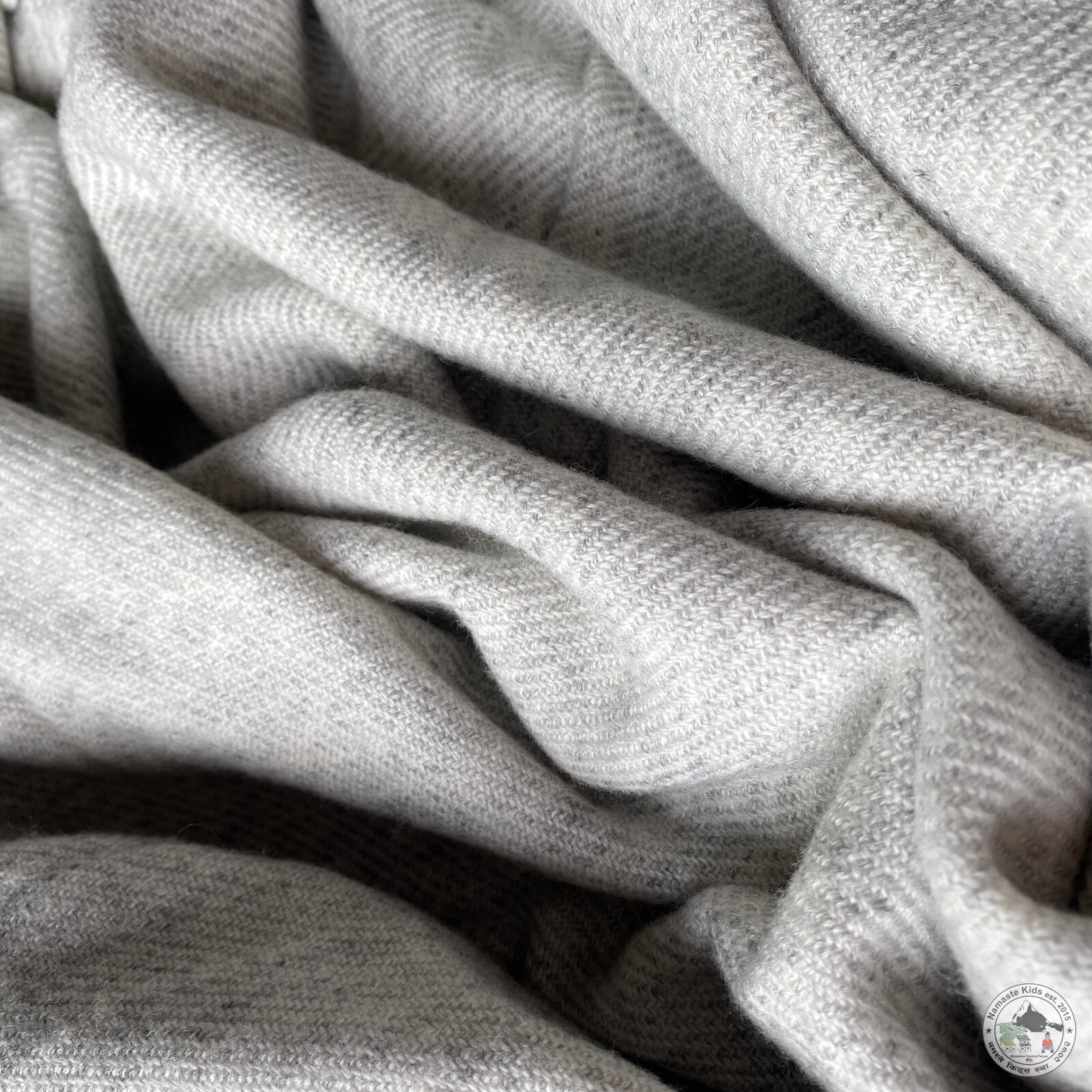 Cashmere Blanket "Ama" (अमा), Handcrafted from Nepal, Bedspread, Cuddle Blanket