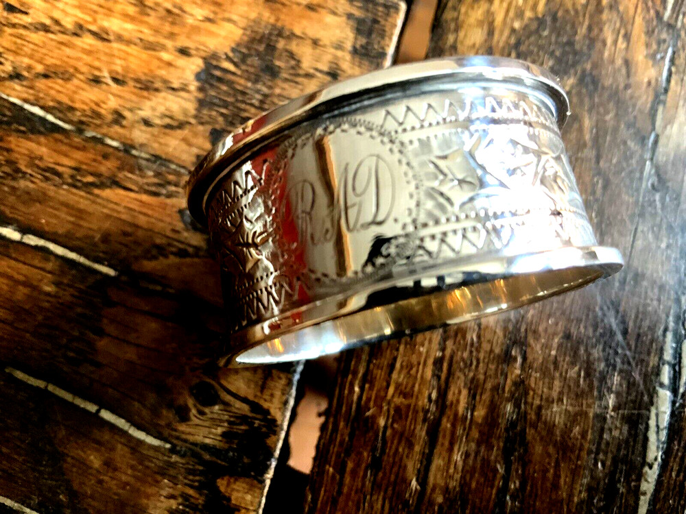 Antique Solid Silver Napkin Ring