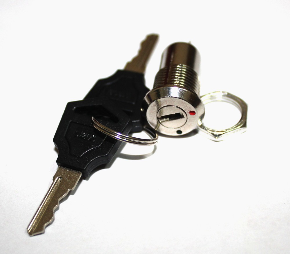 5pcs Key Switch ON /OFF Lock Switch Two Keys Set Mini Key Switch Ignition