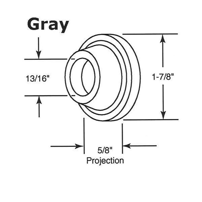Door Bumper - Gray Rubber