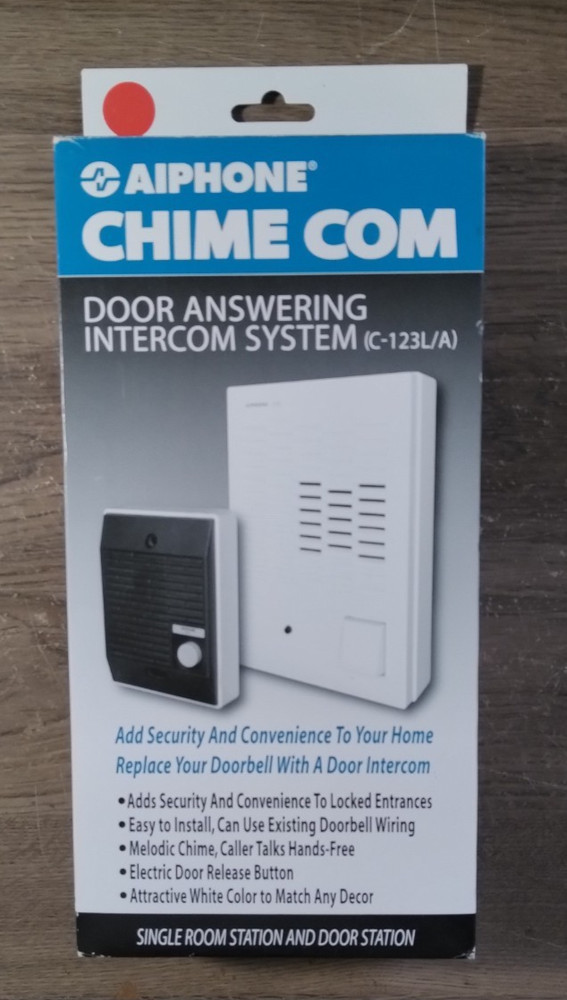 Aiphone Chime Com Door Answering Intercom System (C-123L-SET)