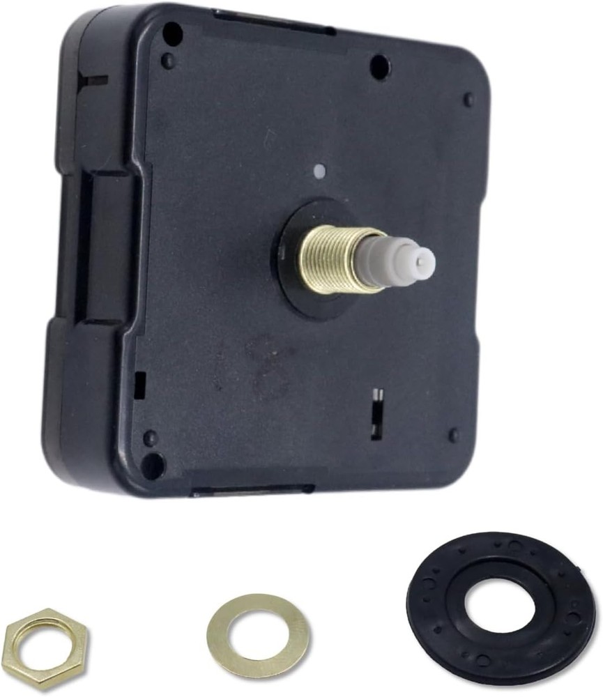 Versatile Silent Quartz Clock Movement Replacement, 0.72 Inch Shaft Length