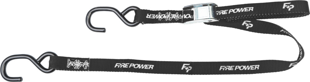 Fire Power 1" Tie-Down Black 2/Pk Straps/Tie-Downs