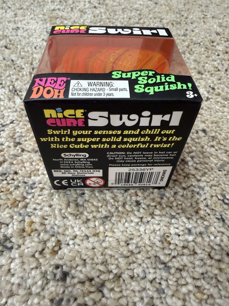 NWT NeeDoh Nice Cube Swirl Random Color