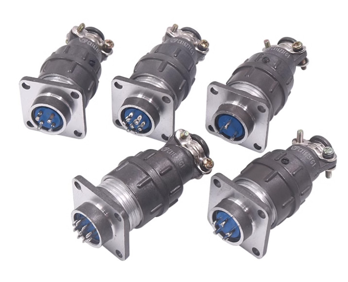 CX16 Series Aviation Plug & Socket Panel Mount Electrical Wire Connector 16mm